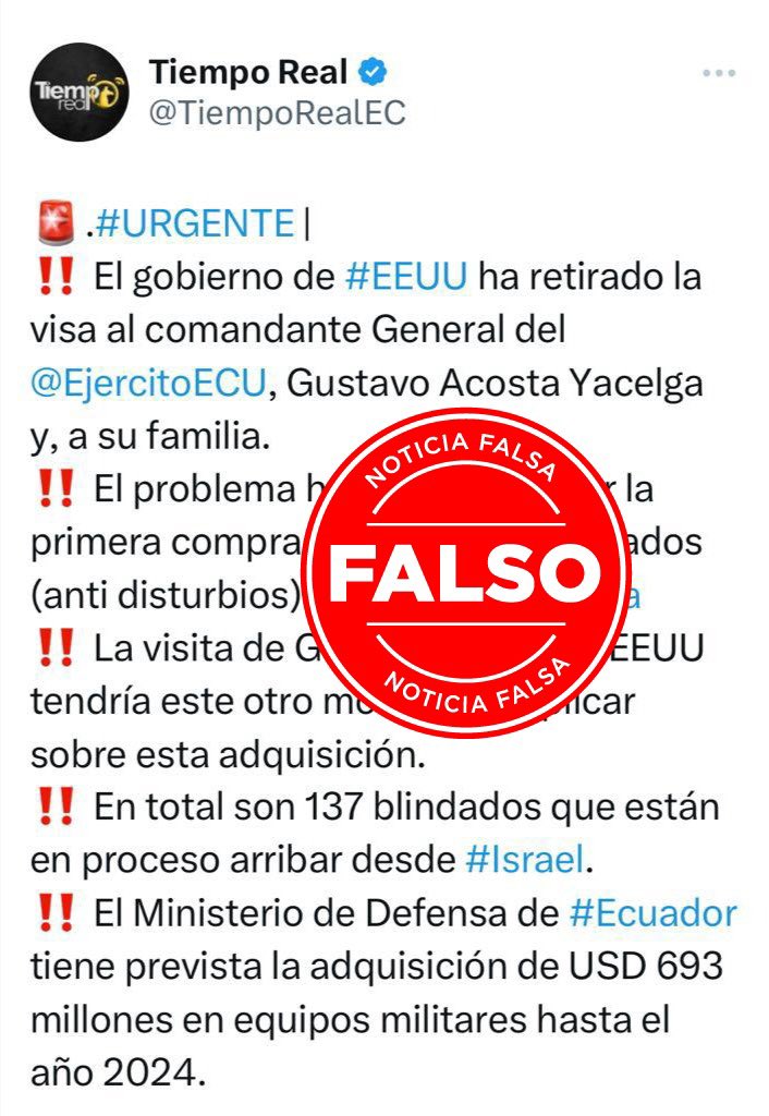SegcomV's tweet image. Informamos a la ciudadanía que esta información es falsa y maliciosa. Pedimos informarse por medios oficiales.