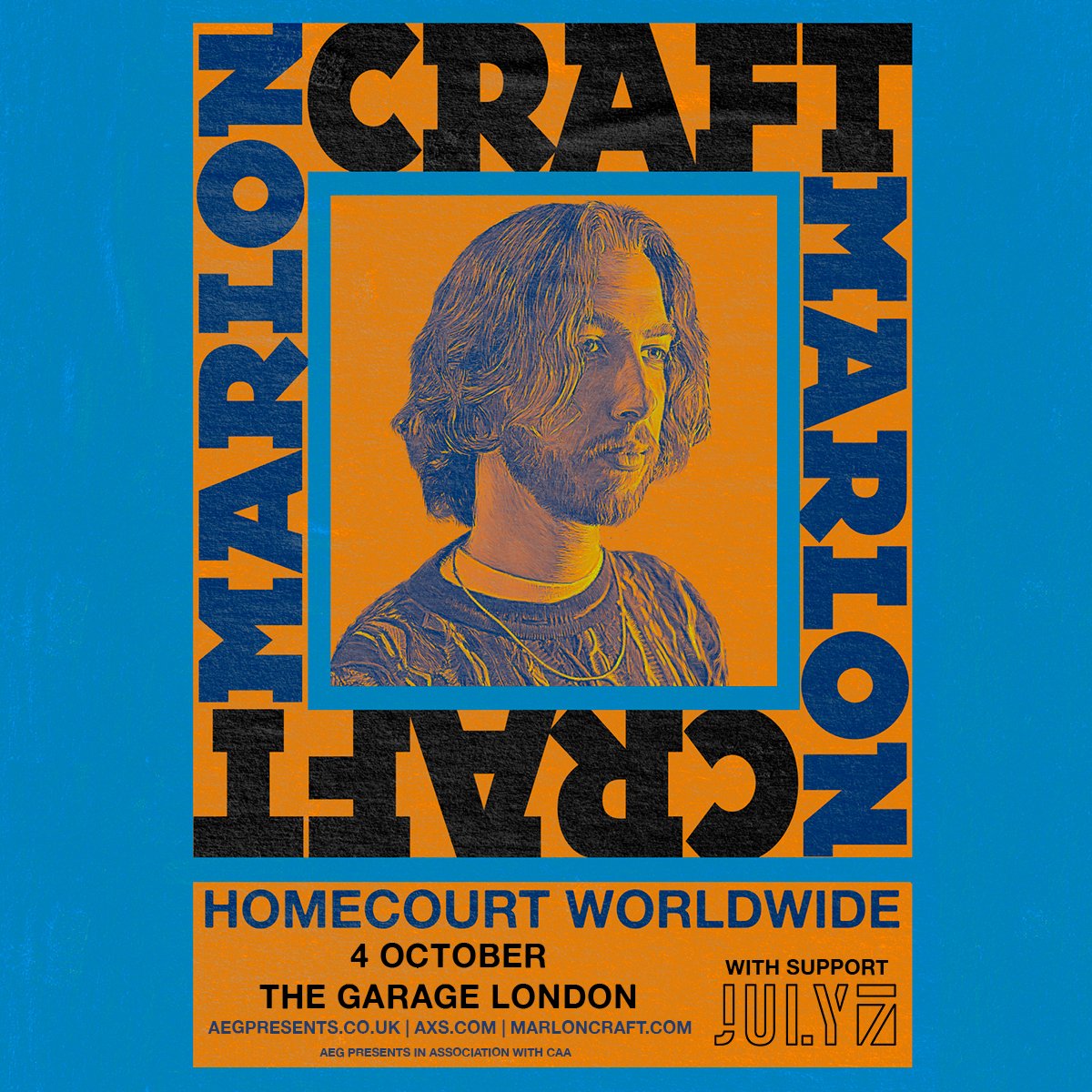 Support for <a href="/MarlonCraft/">Marlon Craft</a> has been confirmed as <a href="/xjuly7/">July 7 🍬</a> in October!

📅 Wednesday 04 October 2023
🎟️ Get tickets 👉 ticketweb.uk/event/marlon-c…