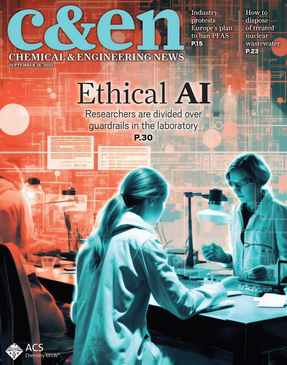 This week in the C&EN magazine: The tricky ethics of AI in the lab + The science of superconductors + The battle over #PFAS in Europe, and more: cen.acs.org/magazine/101/1…