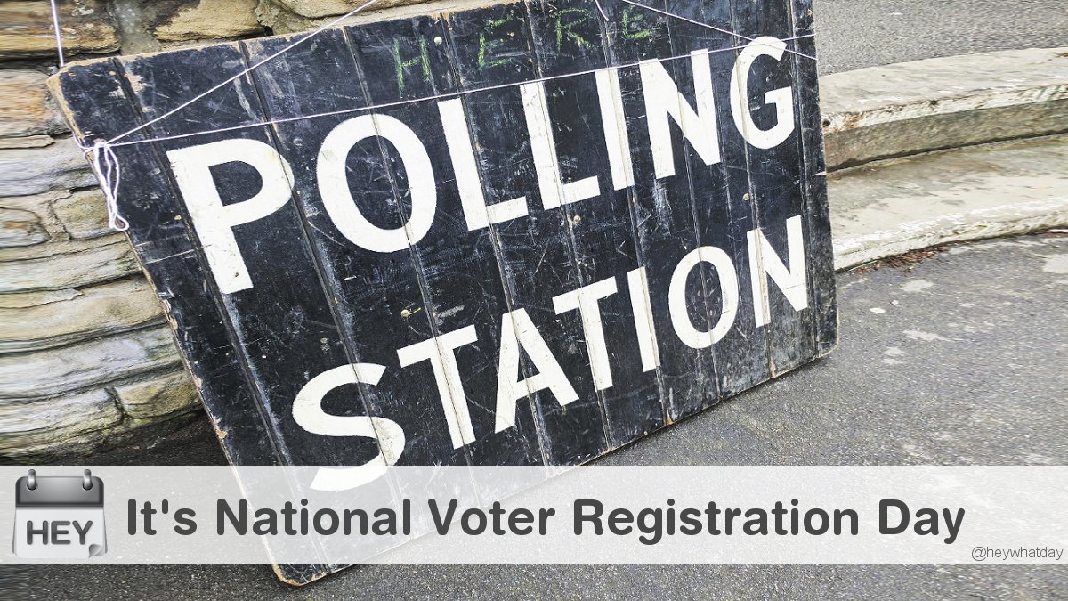 It's National Voter Registration Day! 
#NationalVoterRegistrationDay #VoterRegistrationDay #ElectionYear