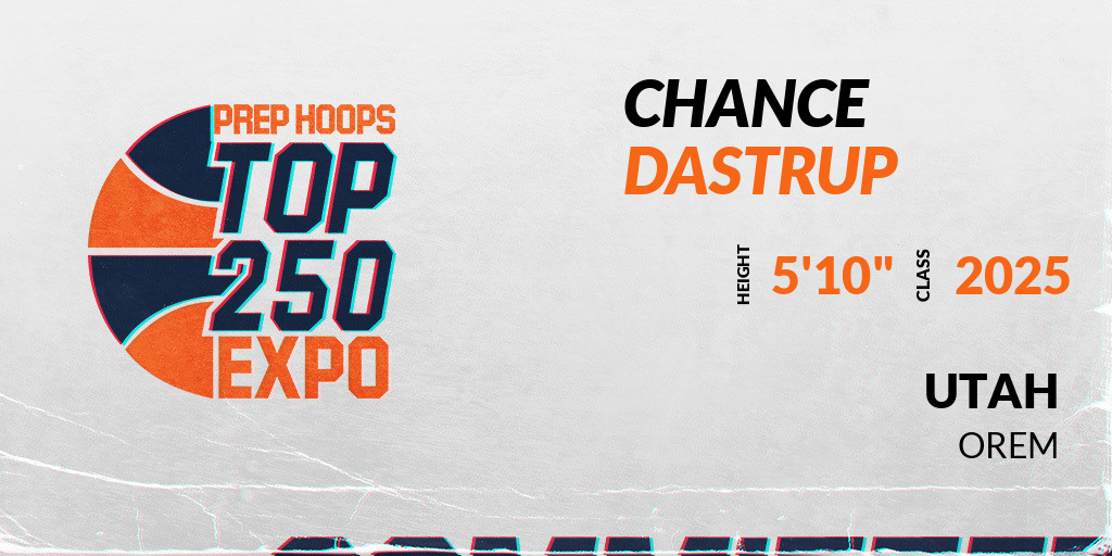 PrepHoopsUT's tweet photo. Welcome Class of 2025 Chance Dastrup (@chancedastrup) of Orem HS to the @PrepHoopsUT Showcase @ Karl Malone Training Center. 

🔥🏀 #PHTop250UT 🏀🔥

Register NOW! 👇  
https://t.co/2txdqgH3W0 https://t.co/E3gQVwCXXR