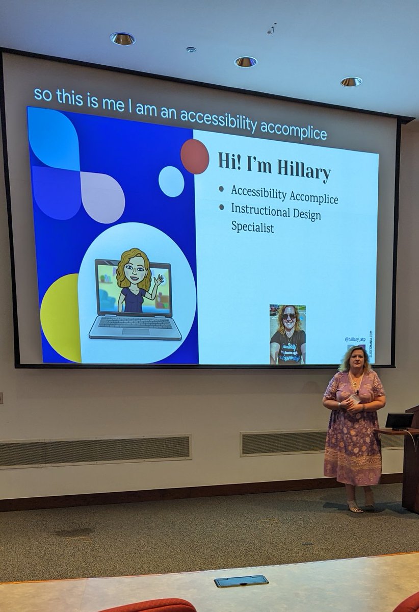 Excited about this week's A.T. Summit and hearing <a href="/hillary_atp/">Hillary Goldthwait-Fowles</a> during her keynote about mental health. #at4nj