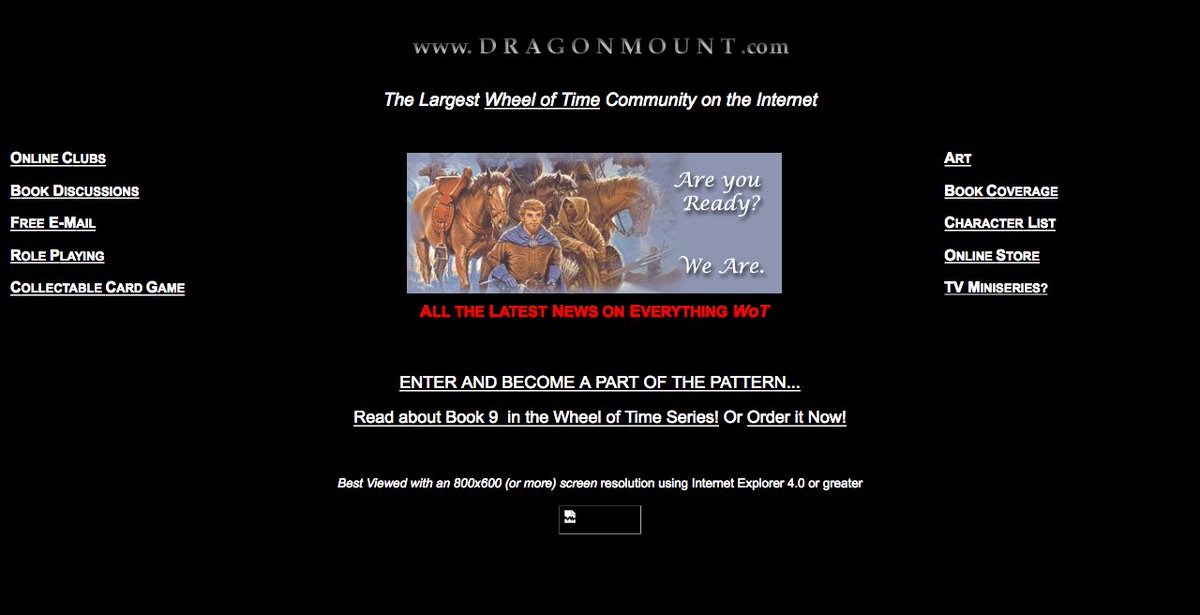 Dragonmount.com (@dragonmount) on Twitter photo Hey everyone. <a href="/JasonDenzel/">Jason Denzel (announcments only here)</a> here. Today marks the 25-year anniversary of when Dragonmount opened its virtual doors. I'd like to take a moment to reflect on that milestone + open this thread up for you to Ask Me Anything about WoT, Robert Jordan, the franchise, Dragonmount, etc. 🧵 Hey everyone. <a href="/JasonDenzel/">Jason Denzel (announcments only here)</a> here. Today marks the 25-year anniversary of when Dragonmount opened its virtual doors. I'd like to take a moment to reflect on that milestone + open this thread up for you to Ask Me Anything about WoT, Robert Jordan, the franchise, Dragonmount, etc. 🧵