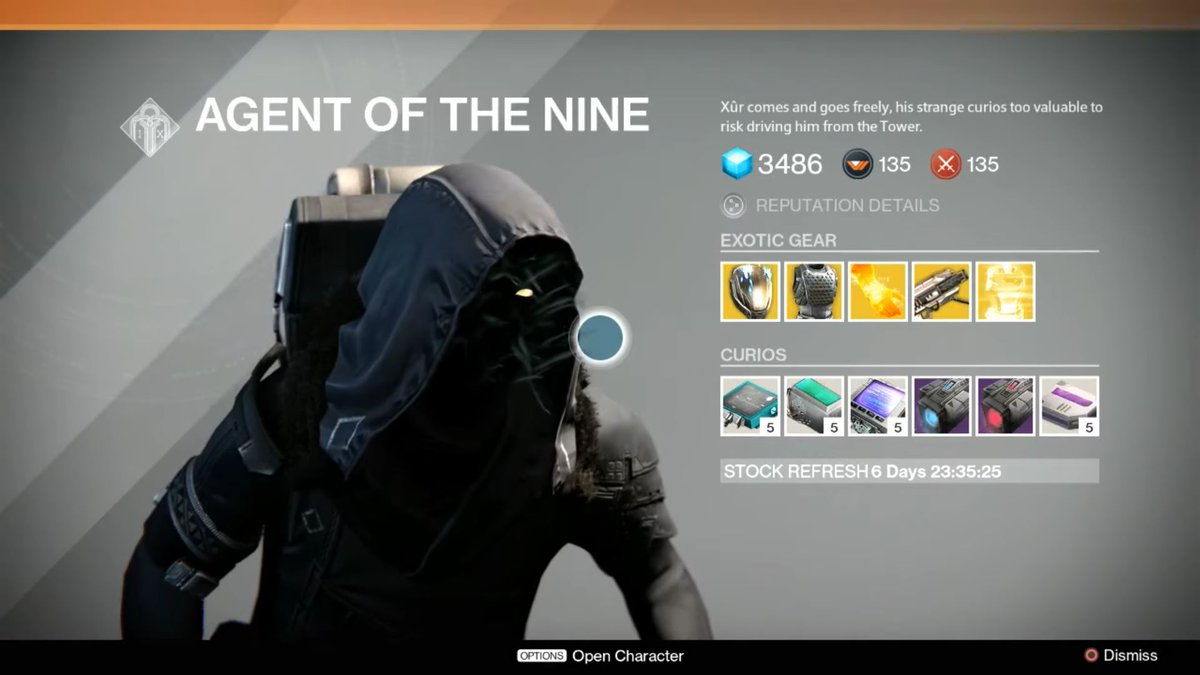 DestinyBulletn's tweet image. 9 years ago today: Xur sold Gjallarhorn for the first time in Destiny 1.