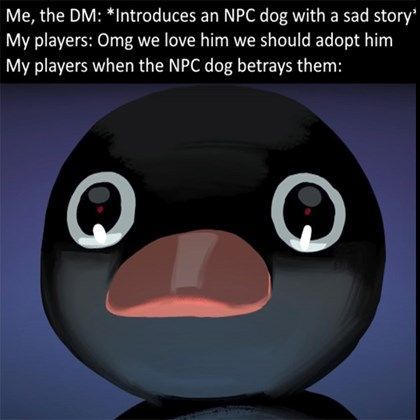 ac10shirts's tweet photo. How dare you make me feel so deeply for my own demise...
#SmallBusiness #ArmorClass10 #AC10 #DungeonsAndDragons #DnD #Humor #Gamer #Nerd #Betrayal #Dogs https://t.co/BqKNm9Hvpr