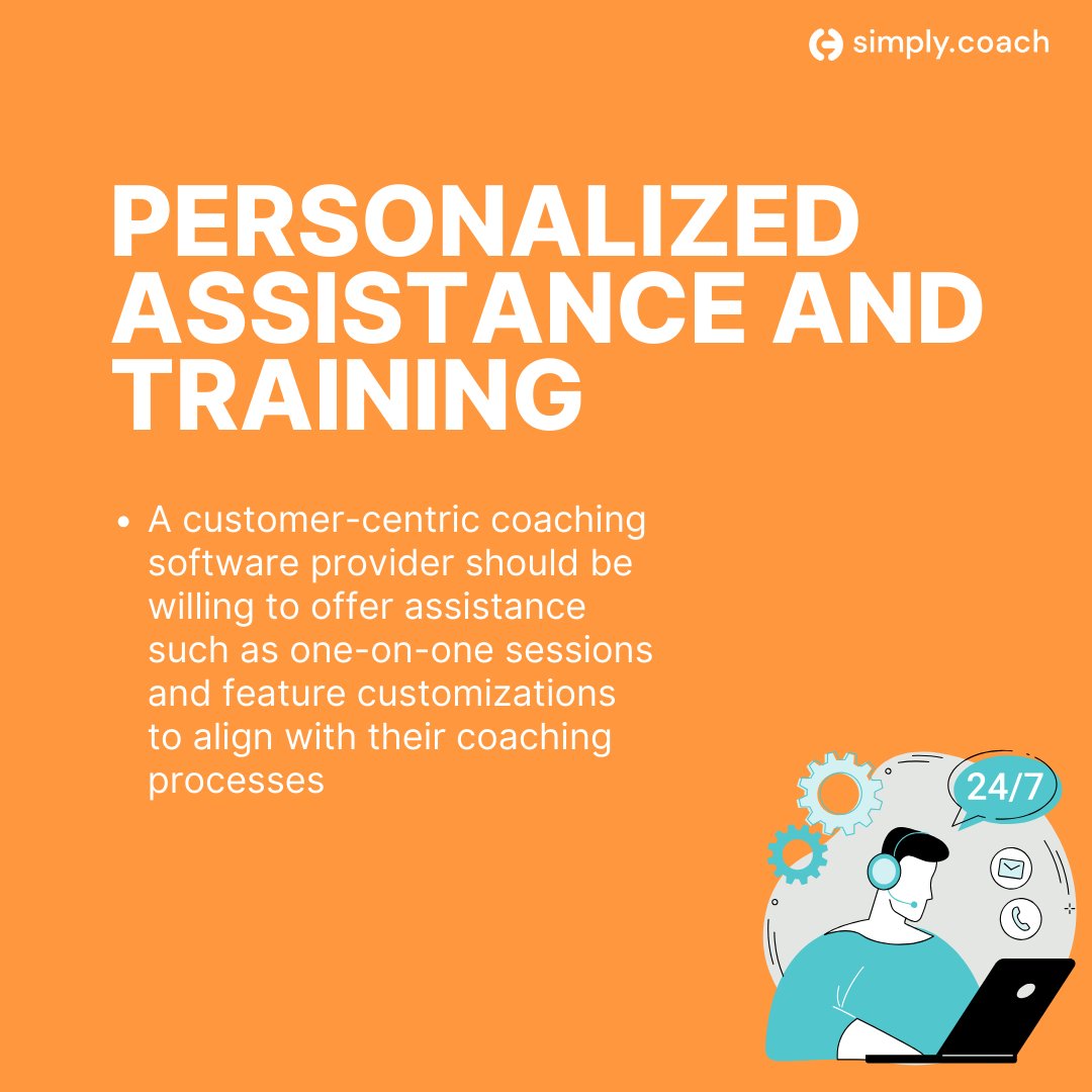 SimplyCoachHQ's tweet image. 5. Personalized assistance and training

#customersupport #coachingsoftware #B2B #coachingbusiness #coachingtechnology #SimplyCoach #lifecoach #businesscoach #leadershipcoach #executivecoach