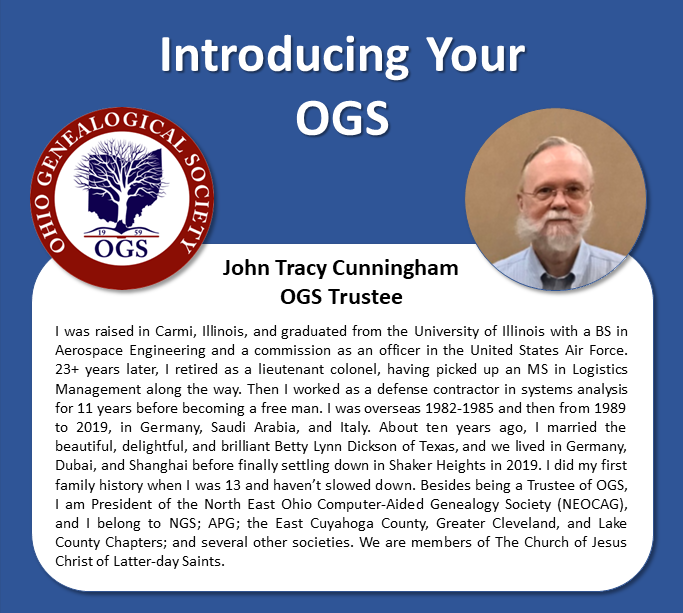 Ohio Genealogical Society tweet media