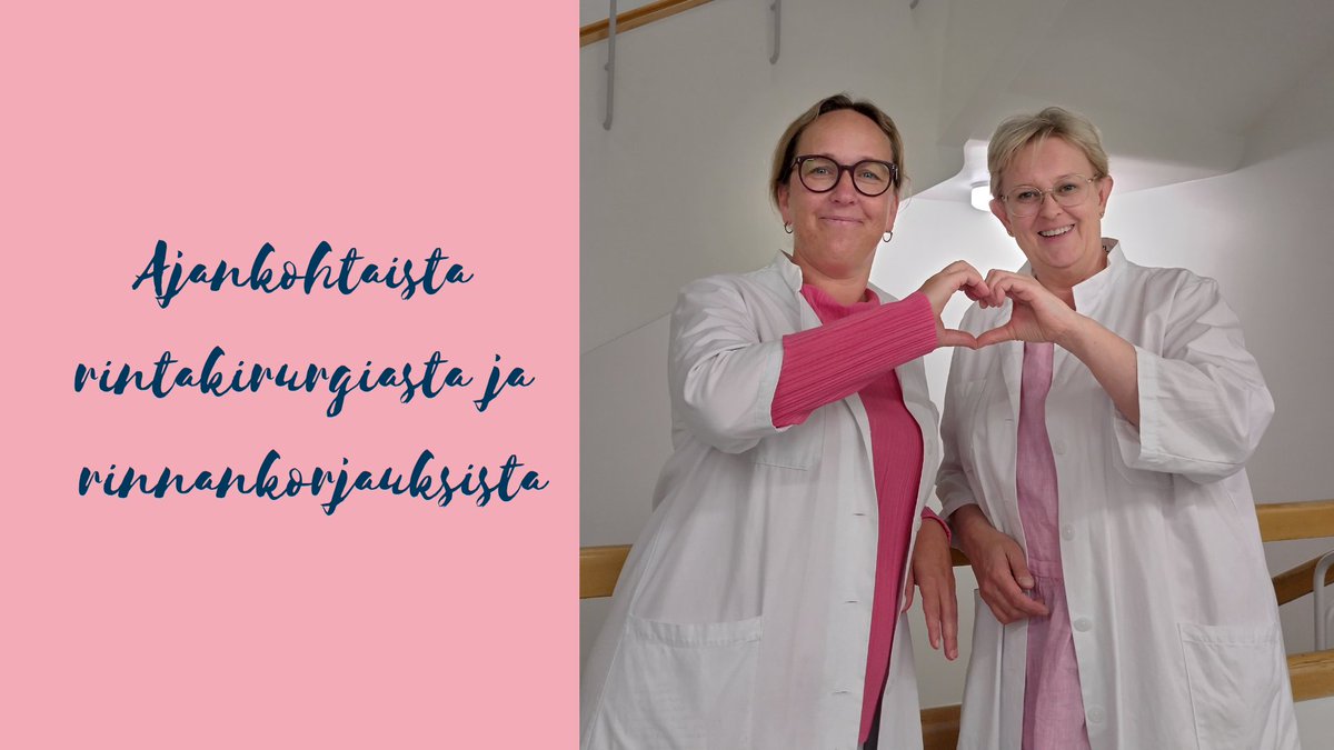 EuropaDonnaFi's tweet photo. Tule kuulemaan kehittyvästä #rintasyöpä'kirurgiasta ja erilaisista rinnan rekonstruktiomahdollisuuksista Teamsiin tai Helsingin Puistosairaalaan ke 11.10. klo 17-20. Järjestäjinä HUS Rintarauhaskirurgia ja Plastiikkakirurgian klinikka. Lisätiedot:
https://t.co/BQHENXXzqu https://t.co/JSU3E8sDv2