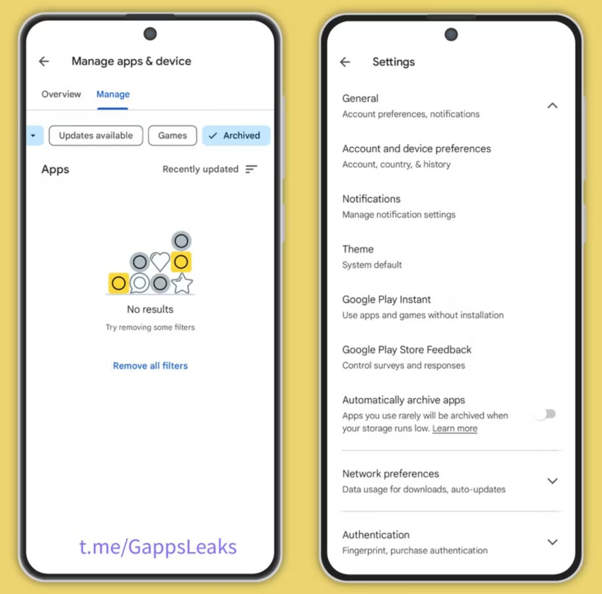 techrenet's tweet photo. Google, Play Store ayarlarında bazı kullanıcılar için sunduğu ‘uygulama arşivleme’ özelliğini herkese açıyor. Otomatik arşivlenen uygulamalar hiçbir veri kaybı olmadan %60’lık bir depolama alanı tasarrufu sağlıyor. https://t.co/SLWBd7AvjS
