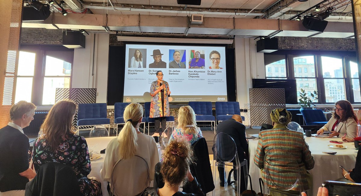 Kicking off a big week in NYC with <a href="/watsi/">Watsi</a> as we work to build a world with #HealthForAll. 

"What does good look like to you?" Love how <a href="/MEtiebetMD/">Mary-Ann Etiebet</a> and <a href="/MSDforMothers/">MSD for Mothers</a> get the conversation started this morning. 👏

TY <a href="/devex/">Devex</a> #UNGA78