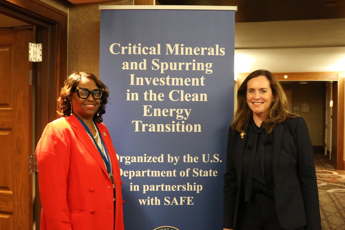 Pleased to participate in <a href="/StateDept/">Department of State</a> &amp; <a href="/Securing_Energy/">SAFE</a>' Center for Critical Minerals Strategy Roundtable alongside @State_E, <a href="/GPatState/">Global Partnerships Unit</a>, <a href="/AsstSecENR/">The Assistant Secretary for Energy Resources</a> at #UNGA78.

Great dialogue on <a href="/EximBankUS/">U.S. Export-Import Bank</a>' commitment to supporting supply chain diversification in the critical minerals sector.