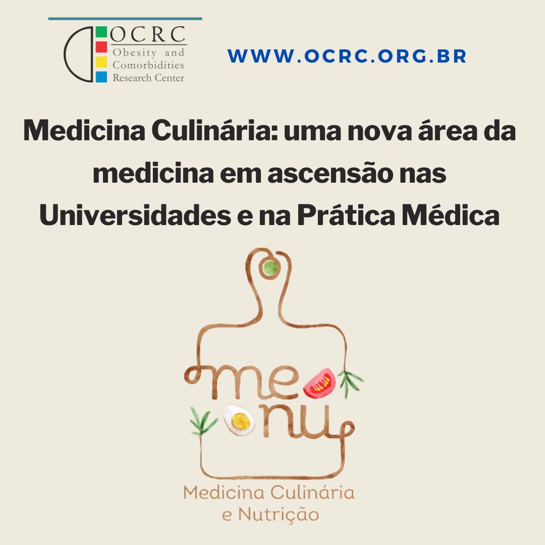 Saiba mais: ocrc.org.br/medicina-culin…