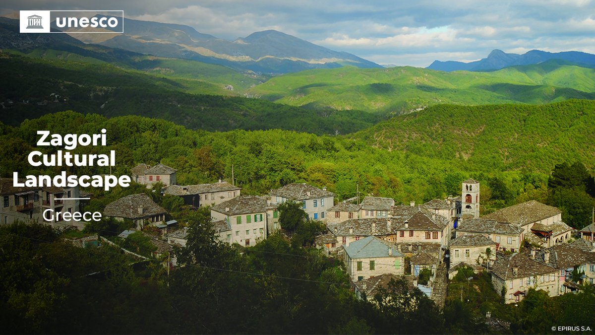 UNESCO's tweet photo. 🔴BREAKING!

Just inscribed on the @UNESCO #WorldHeritage List: Zagori Cultural Landscape, #Greece 🇬🇷. Congratulations! 👏

➡️ https://t.co/69Xvi4C1O3 #45WHC https://t.co/vB8m77eA2D
