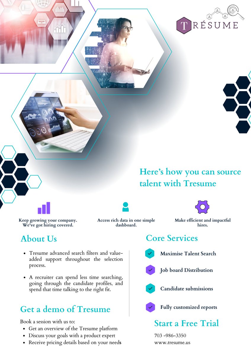 Tresume2's tweet photo. Looking for the perfect candidate? 🔍

‼ Tresume recruitment software ‼
Can help you find the best candidates faster,
Easier, and more cost-effective than ever before. ✔
Try it today and see the difference!❗
#recruitment #HR #tresume #Software #HRMS #freedemo https://t.co/fRrK92kX6f