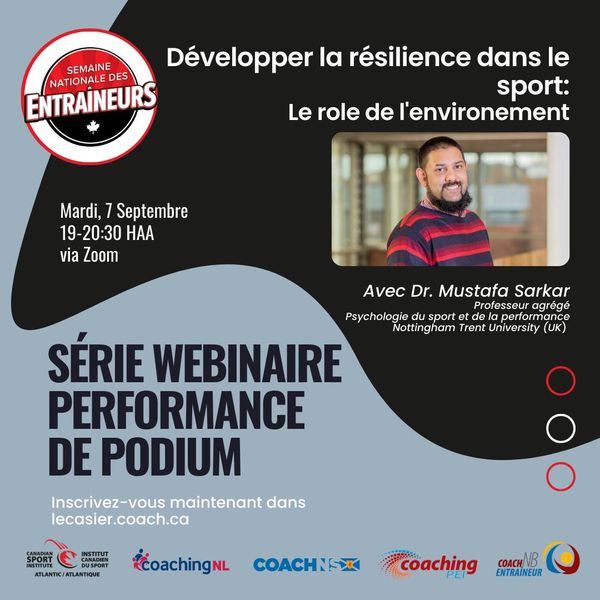 🔊Entraîneurs, Ce SOIR!! 

un wébinaire spéciale pour la Semaine Nationale des Entraîneurs.    Curieux de savoir quel rôle joue votre environnement dans le développement de la résistance avec vos athlètes ? (wébinaire est en anglais)

⬇️
thelocker.coach.ca/event/registra…