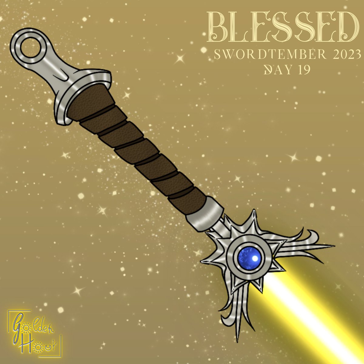 Goldenh12137256's tweet photo. Blessed ✨ ~ #Swordtember2023 ~ Day 19
19th day of The #Swordtember! ⚔️ I decided that I would use the prompt from the list made by @LiberiArcano for today’s #drawing! Today’s #sword is inspired to the #SunSword of the #CurseofStrahd. ✨
#gold #blessed #dnd #dndart #ArtistOnX https://t.co/0mGIR9IYSq