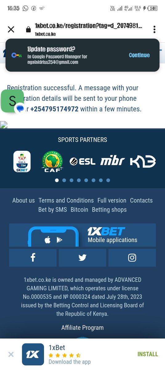254Idriss's tweet photo. @BettKMax Just registered mkuu https://t.co/MTcVWUWd2G