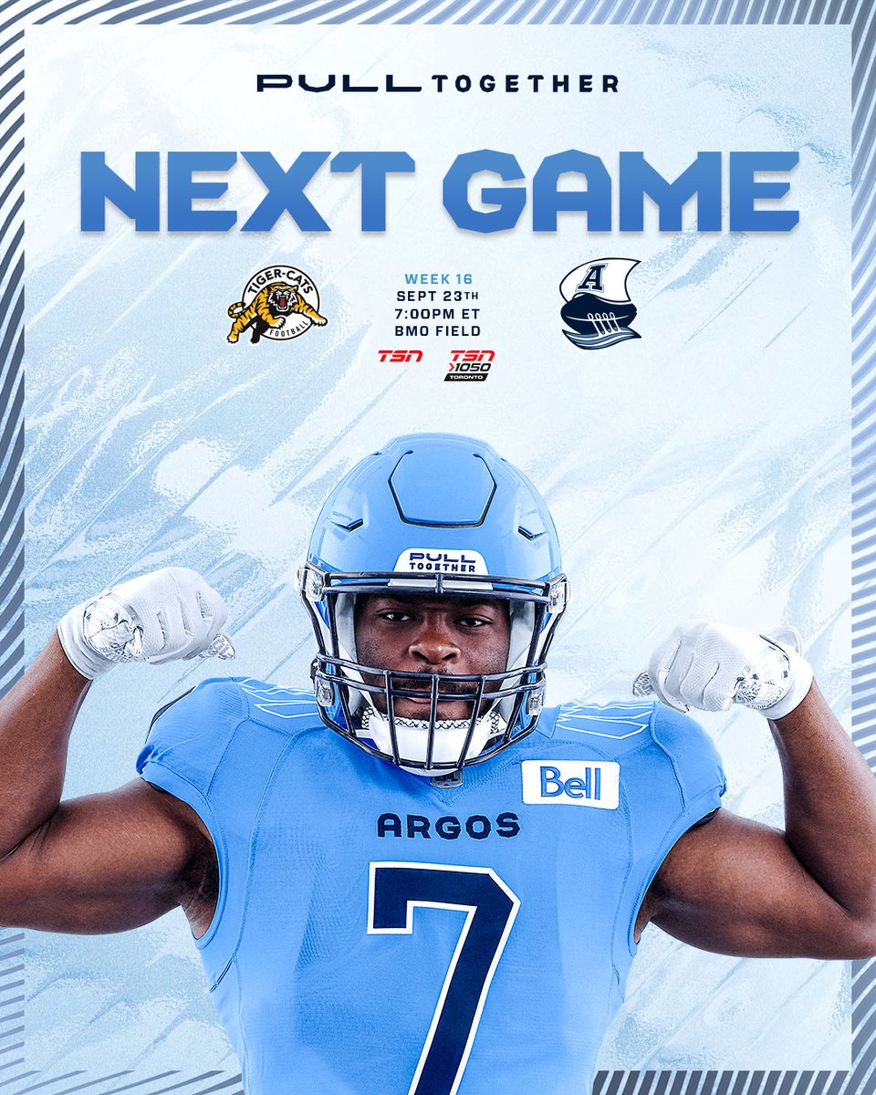 TorontoArgos's tweet image. Saturday night 🍿