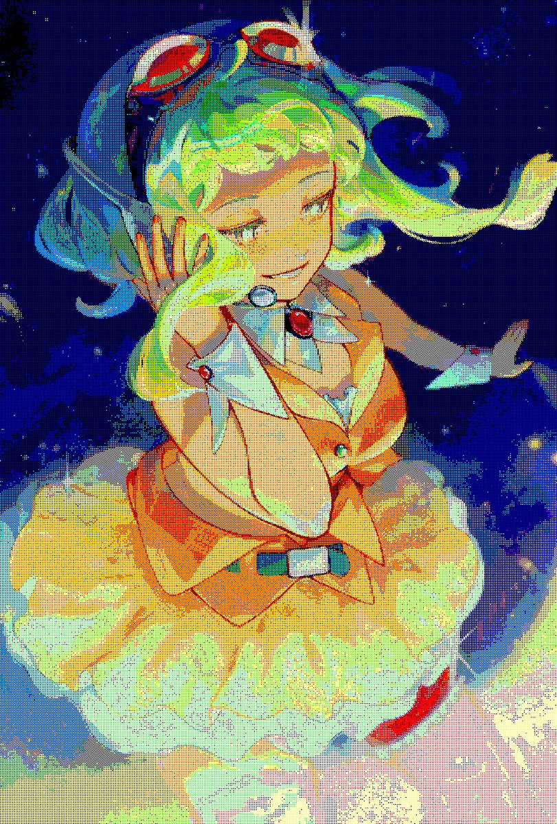 GUMI 「that pixel effect i see around lately ft」|IDKのイラスト