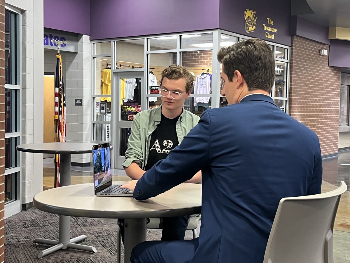 BeltonSchools's tweet photo. Yesterday, KSHB 41 came to talk to Conner Sisemore, a senior at Belton High School, about his journey in the Breakthrough Junior Challenge. 

Watch his story here: https://t.co/DRETacQBJa

Vote on YouTube by liking his video: https://t.co/EBpVg4k16I https://t.co/ZIqh2lQ3Xu