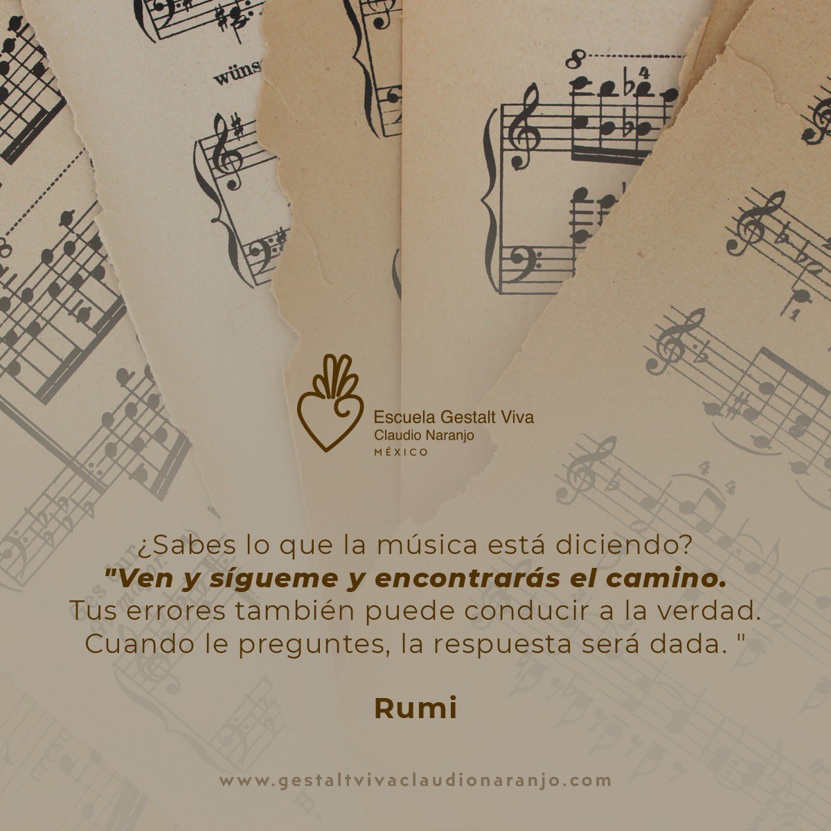 gestaltviva's tweet photo. ¿Sabes lo que la música está diciendo? "Ven y sígueme y encontrarás el camino.
Tus errores también puede conducir a la verdad. Cuando le preguntes, la respuesta será dada. "

Rumi

#escuelagestaltviva #claudionaranjo https://t.co/TOsLpGkNZ8
