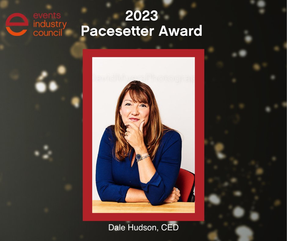 Events_Council's tweet image. Congrats to the 2023 EIC Pacesetter Award recipient!
Dale Hudson, CED @IMEXDale , Enhance Events 
 #EIC #eventsprofs