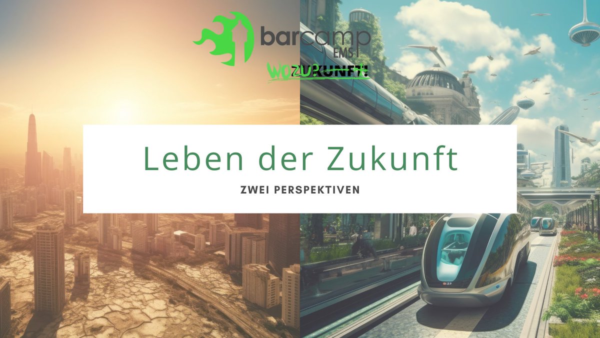 #Klimakrise &amp; #Arbeitslosigkeit, weil #KI die #arbeit  erledigt? Perspektivwechsel: Wir stellen uns mit optimierten &amp; energieeffizienten Häusern gegen #Klimawandel und #Wohnraumknappheit und nutzen Genanalysen im Kampf gegen Erbkrankheiten.
Zur Diskussion: barcamp-ems.de