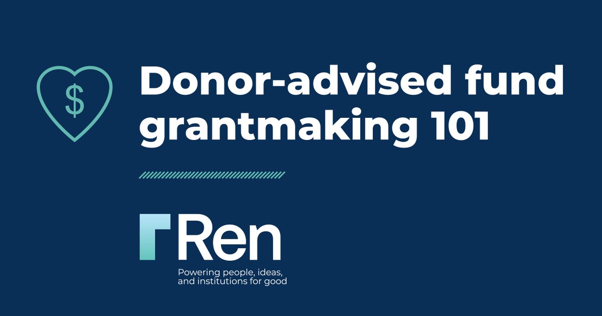 RenPSG's tweet image. Master donor-advised fund grantmaking! Learn the ins and outs of a #donoradvised fund and dive into one of the most exciting parts of it - grant recommendations. Get the scoop on the process and turn your fund into a force for good: bit.ly/3yR6Heg #philanthorpy