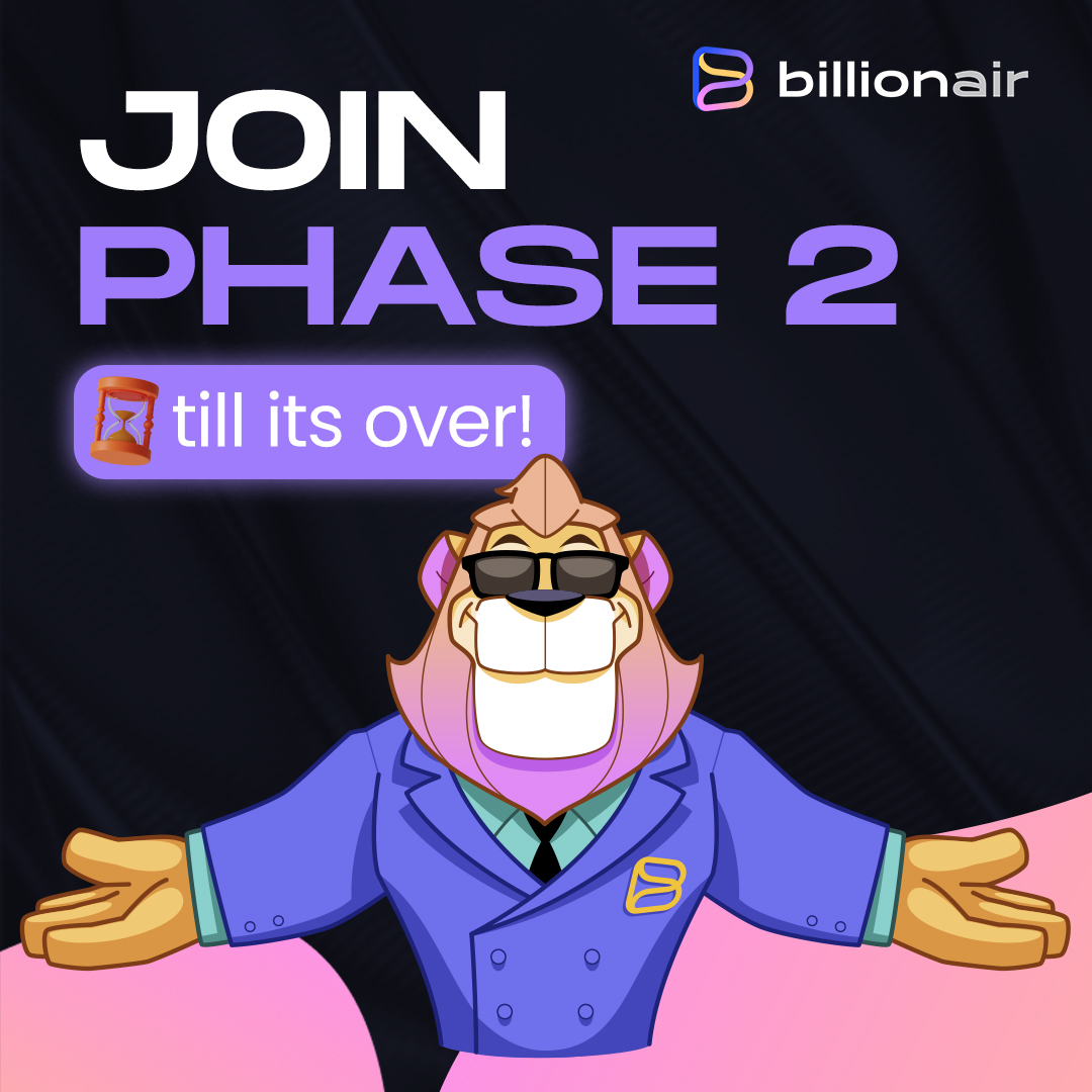 billionair_app's tweet photo. Phase 1 of the pre-sale vanished in the blink of an eye, and the clock is ticking for Phase 2! ⏳

If you missed the boat, now's your chance to hop on board and secure your $AIRB!

Remember: token price will grow during the next phase, so join now 👉 https://t.co/6WBeM6KwoG https://t.co/BtN6DxgjBi
