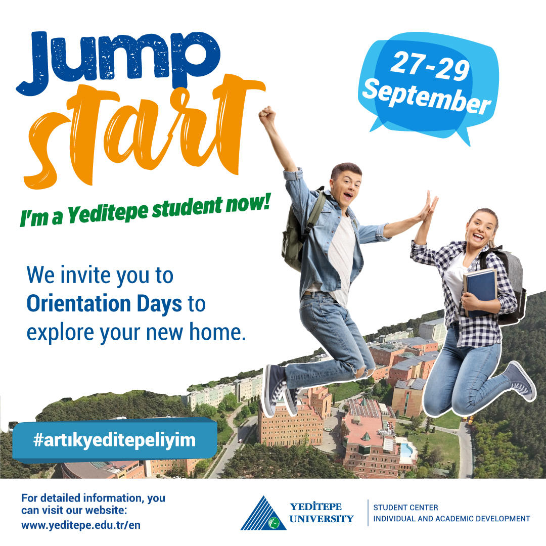 YeditepeUni's tweet photo. Yeni evinizi keşfetmek için sizleri Oryantasyon Günlerine bekliyoruz.
📌https://t.co/fh6D9SoOHr

We invite you to Orientation Days to explore your new home.
📌https://t.co/XDohWhjJdg

#YeditepeÜniversitesi #YeditepeUniversity #artıkyeditepeliyim #artikyeditepeliyim https://t.co/6yaPwaF6J6