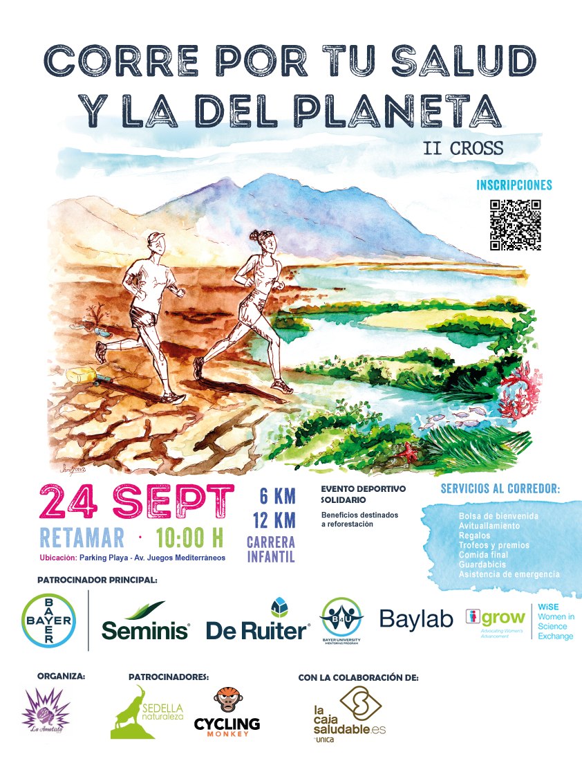 🆙 Un año más nos sumamos, junto a nuestros compañeros de <a href="/SeminisIberia/">Seminis Iberia</a>, a “Corre por tu ❤️salud y la del 🌍 planeta” org. por CCF La Amatista.

✅Deporte y salud
✅Concienciación por el medio ambiente
✅Evento deportivo solidario

📅 24/9
#️⃣ #CorrePorTuSalud23