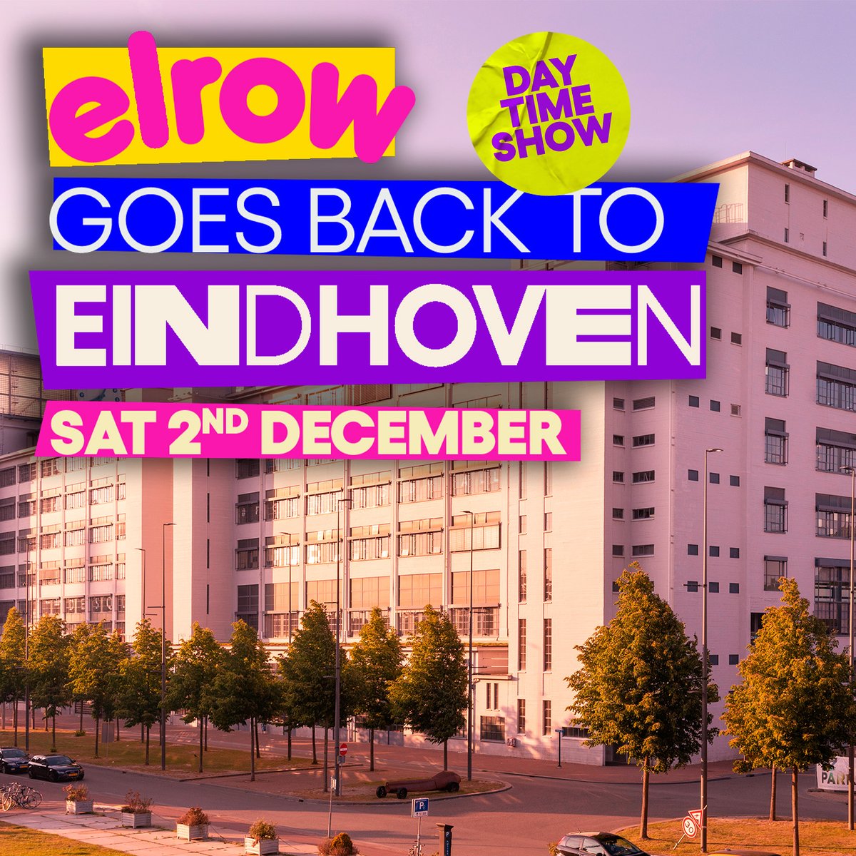 elrow goes back to Eindhoven 🇳🇱 For all of you who were left wanting more... Here it is! 🙌🏼 We are going to have a final dance in Holland🤩

🗓️ December 2nd - DAY TIME SHOW! 
🎟️ Sign up now: drive.google.com/drive/u/1/fold…  
👉🏼Thursday 26th at 12pm pre-sale
#elrow #elroweindhoven