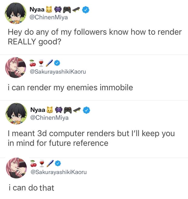 SK8 the infinity texts ~ read pinned tweet tweet media