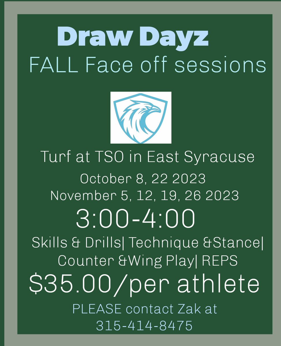 We are excited to team up with CNY's newest face off specialty training. Please feel free to share with your face off specialist and give them a follow on Instagram. 
As ALWAYS, Thank you all for the support.