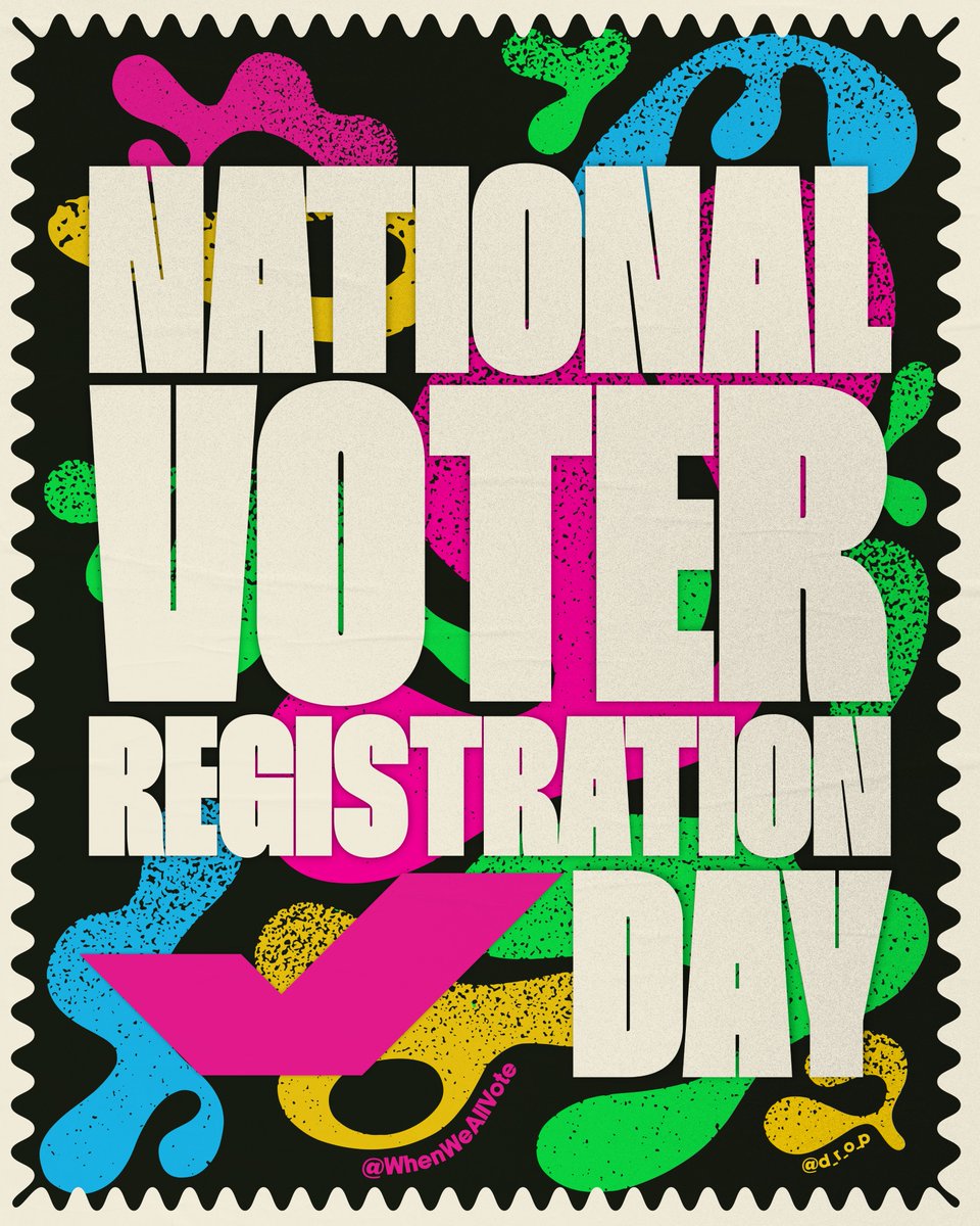 MichelleObama's tweet image. It’s up to all of us to fight for our democracy and get involved by checking our registration, making a plan to vote, and helping our communities register to vote.

This #NationalVoterRegistrationDay, join me and @WhenWeAllVote by checking your voter registration status and…
