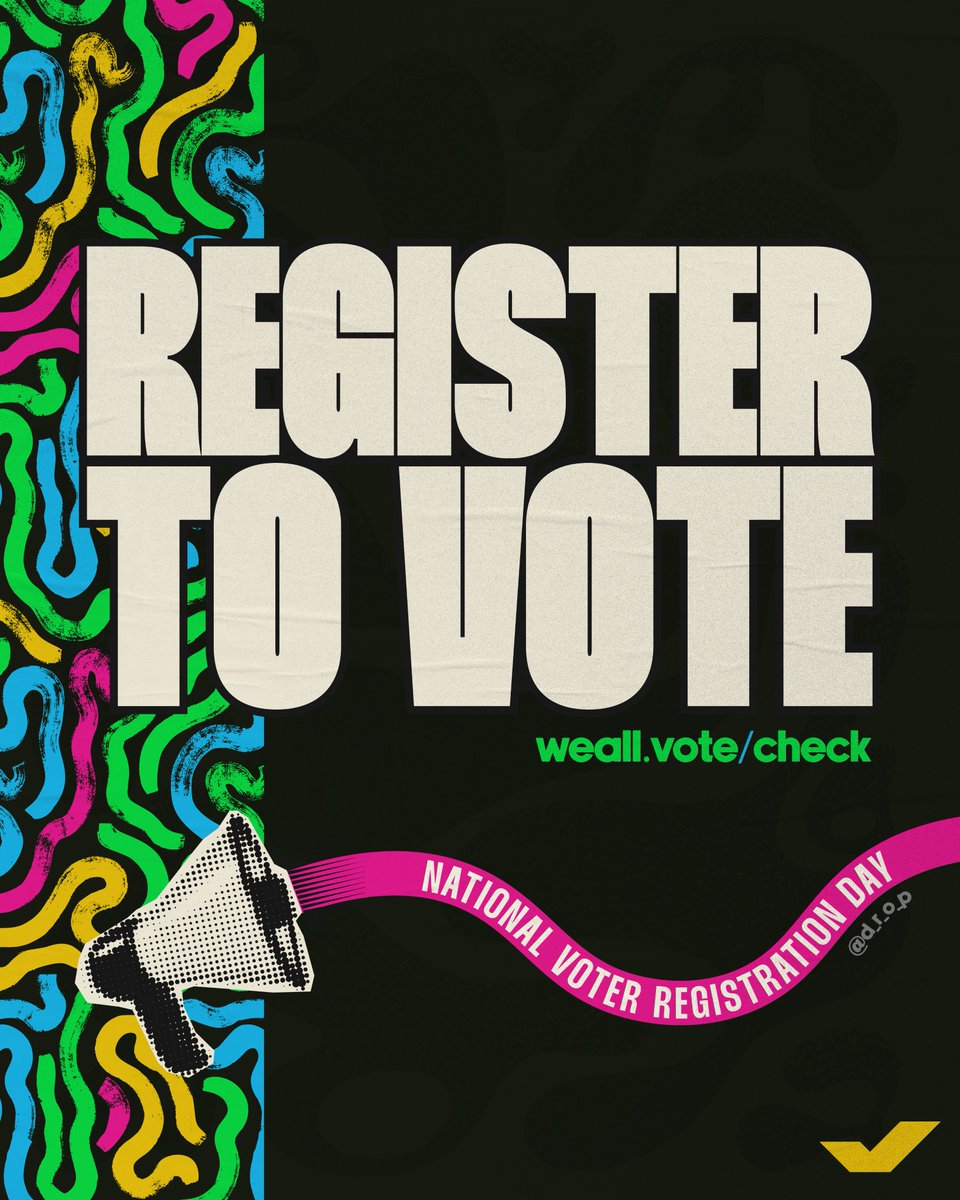It’s up to all of us to fight for our democracy and get involved by checking our registration, making a plan to vote, and helping our communities register to vote.

This #NationalVoterRegistrationDay, join me and <a href="/WhenWeAllVote/">When We All Vote</a> by checking your voter registration status and
