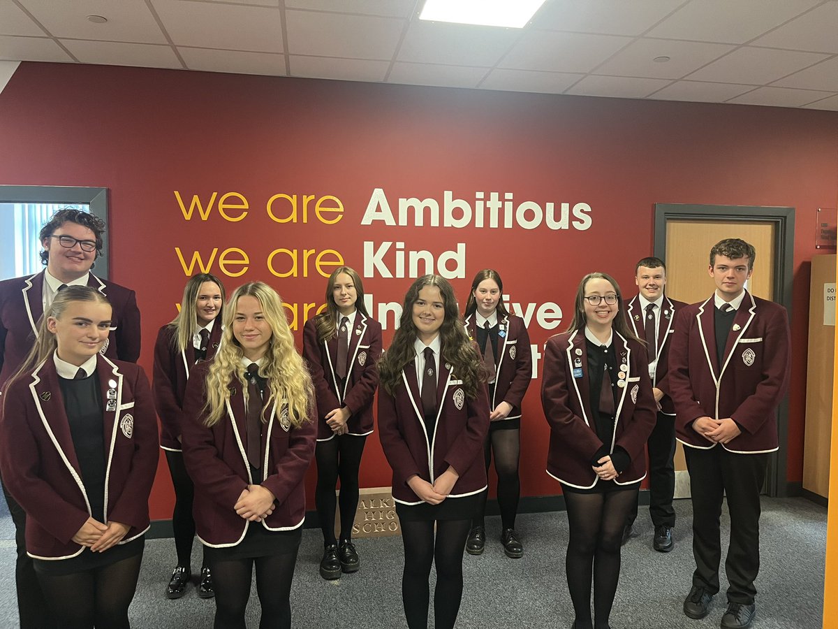 Delighted to introduce our new Pupil Senior Leadership Team for session 2023/24. The team, led by School Captains Hollie Howland and Tamsin Gold, have a number of exciting plans to make their stamp on <a href="/FalkirkHigh/">Falkirk High School</a> and leave a legacy behind. #weareAmbitious #Article13