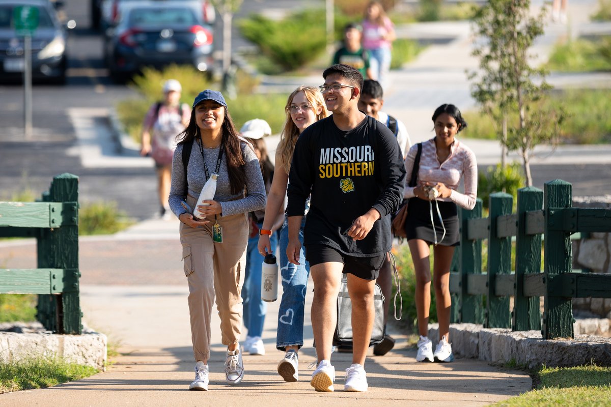 mosolions's tweet photo. New student enrollment at Missouri Southern State University has increased 6.5 percent for the fall 2023 semester, the second consecutive year of growth in total freshmen, transfer, and graduate students new to campus.

Read more: https://t.co/w1INyT9f5l https://t.co/ouYuynhYZW