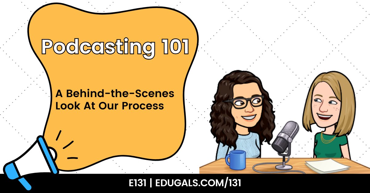 🎧 Curious about what goes on behind the scenes of our podcast? 🤔 Get the inside scoop on our recording, editing, and secret tools in our latest episode! Tune in now and become a podcasting guru!  🎙️

Listen: edugals.com/131

#PodcastingTips #EduGals @edupodnet #EdTech