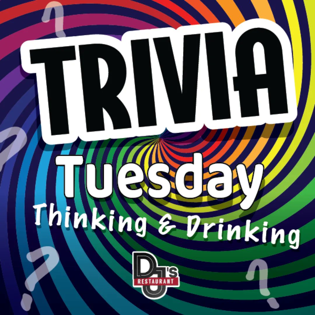 DJs_Restaurant's tweet photo. Ready for a fun-filled Tuesday night? 🎤 Test your knowledge at DJ's Trivia Night! Join us for an unforgettable evening of laughter, learning, and delicious food and drinks!

#DJsRestaurant #EatLocal #RowanCountyNC #Trivia #TriviaNight https://t.co/gbIDQWaT2e