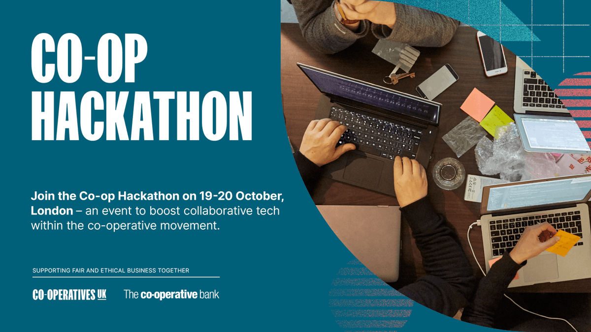 CooperativesUK's tweet photo. π¨ DEADLINE: MIDNIGHT TOMORROW!π¨
π©βπ» Want some of the best tech talent from UK #coops to develop your digital solution idea?π¨βπ»
β
Submit it by end of Wed 20 Sept for consideration for the Co-op Hackathon!
π€© Find out more π https://t.co/k1EBnMCRV3 π #TechForGood https://t.co/pIEKywamR0