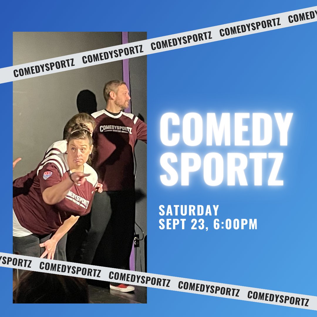 The best memories are the ones with laughter. 🤣 Join us this Saturday for another epic night of ComedySportz. 🤜 🤛 With new games, fresh faces, and surprises around every corner, no two shows are ever the same! Secure your tickets ASAP.