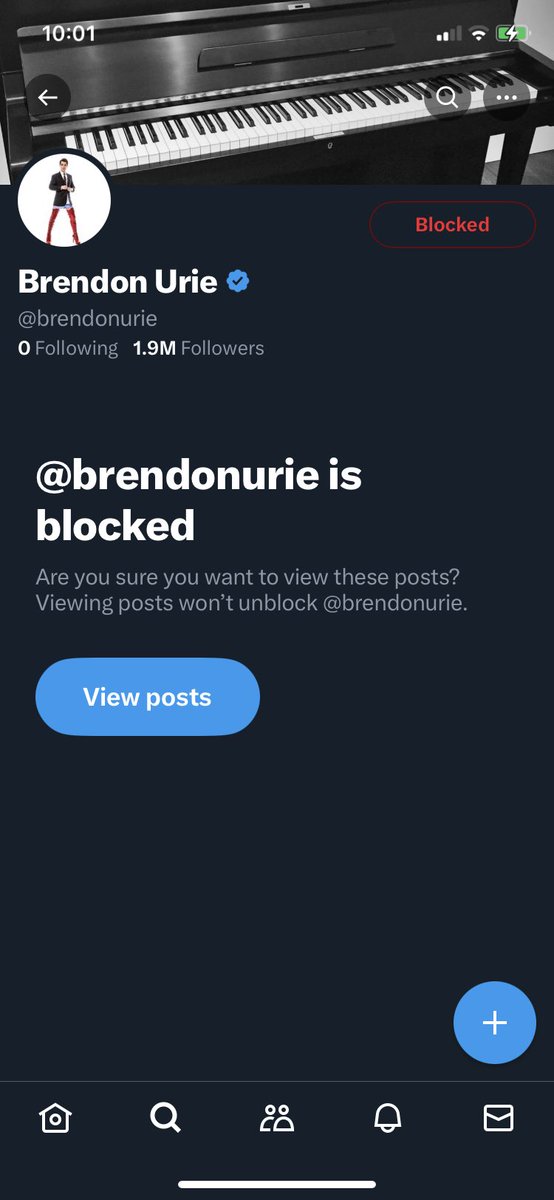fagg0tmaggot's tweet photo. tobias forge took repugnant off of streaming services so i blocked brendon urie https://t.co/mDAMKh4Bp4