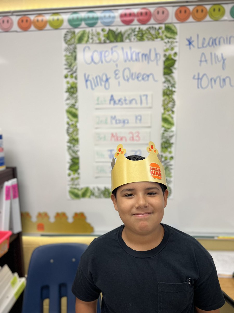 debydlopez's tweet image. Warm up 👑 🤴 king for 2 days in a row beating his previous score on Lexia Core 5 🤩👏🏻!! @PerezM_CALT @perezpioneers @LexiaLearning @salflores10 
#ibgettingitdone #ownitandgrow