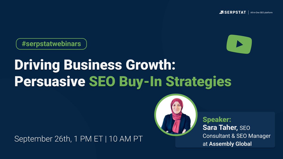 🔥 Tomorrow, @SaraTaherSEO will cover how to: 📌 Forge alliances with key decision-makers to champion your SEO projects 📌 Overcome objections and break through barriers when pitching SEO projects 📌 Manage organizational change for #SEO Save a spot 👉 bit.ly/44YJRiE