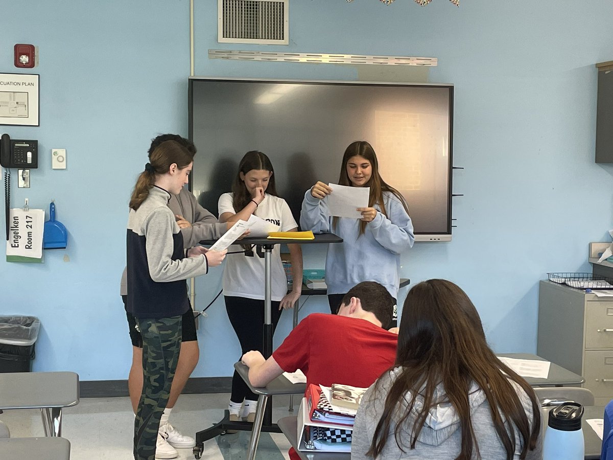 Students performed skits to demonstrate different aspects of our legal system and government (Oscar worthy in my opinion 😂) <a href="/ThompsonMSpride/">Brian Currie</a>
