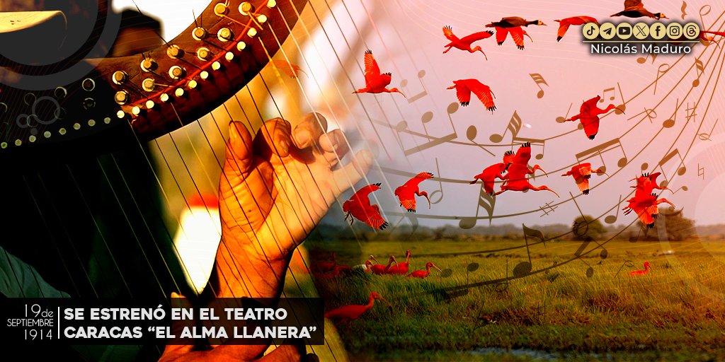 Todo venezolano se emociona al escuchar el Alma Llanera, canción que describe el amor que sentimos por el suelo Patrio. Hoy se cumplen 109 años del estreno de esta pieza musical valorada por nuestro Pueblo como el segundo Himno Nacional.