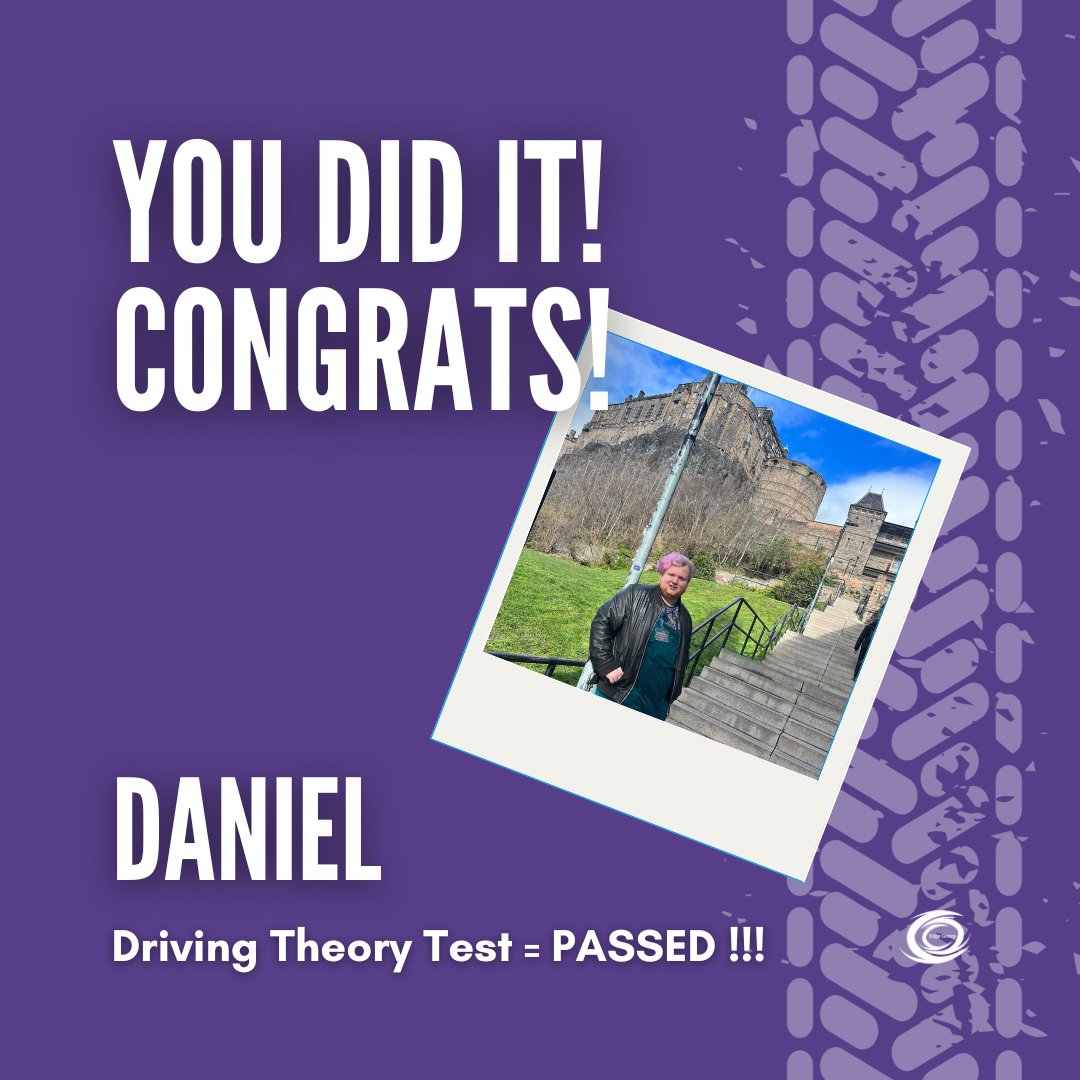 🥳 𝗖𝗢𝗡𝗚𝗥𝗔𝗧𝗨𝗟𝗔𝗧𝗜𝗢𝗡𝗦 are in order today 🎉
Daniel has only gone and passed his Driving Theory Test with flying colours
We're all chuffed to bloomin’ bits for you, well done!
#WellDone #Passed #TheoryTest #ChuffedToBits #ASD #Autism #Support #LifeSkills #DrivingSkills