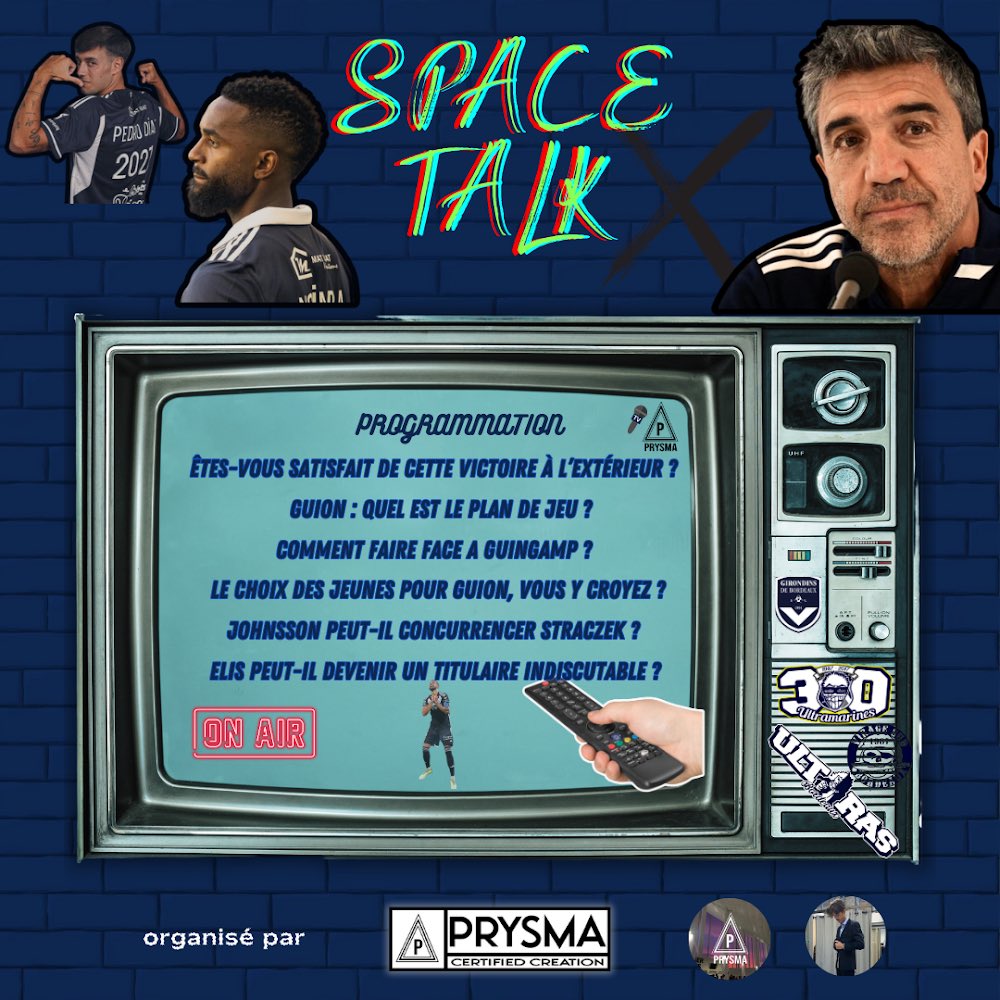 PrysmaFR's tweet photo. 🚨SPACE/TALK SUR L’ACTUALITÉ DES GIRONDINS DE BORDEAUX 

🗓️ Vendredi 22 Septembre 
⏰ 19h30

La communauté, n’hésitez pas à venir nombreux. Ceci est notre premier Space sur Prysma ! 

On compte sur vous 😉

#Prysma #Girondins https://t.co/jCmsVG2HlG