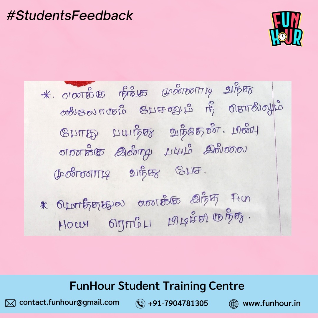 FunHourOfficial's tweet image. We feel excited to share the feedback we've received on our Funified Training Program! The curriculum we offer is carefully designed to provide students with a fun and engaging learning process, and we are happy to see the fruitful results.

#FunHour #growwithfunhour #Feedback